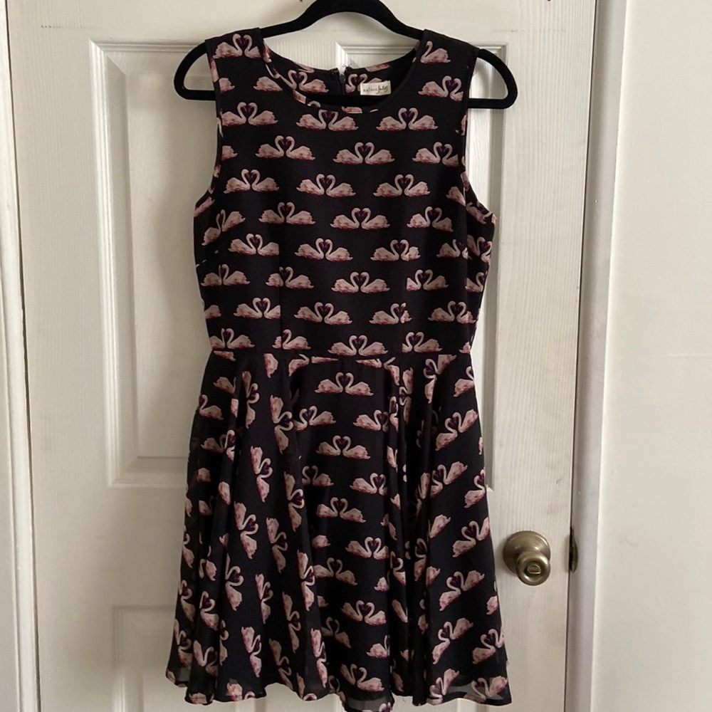 Maison Jules Swan Fit and Flare Dress